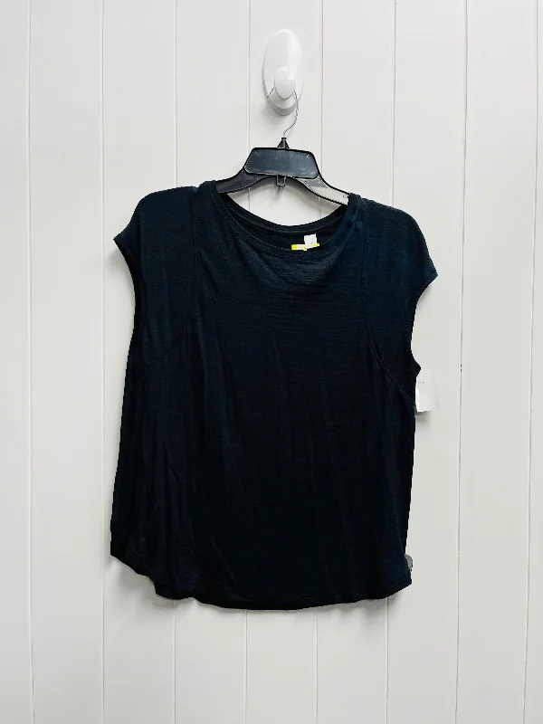 Soft Casuals Black Athletic Top Short Sleeve All In Motion, Size S