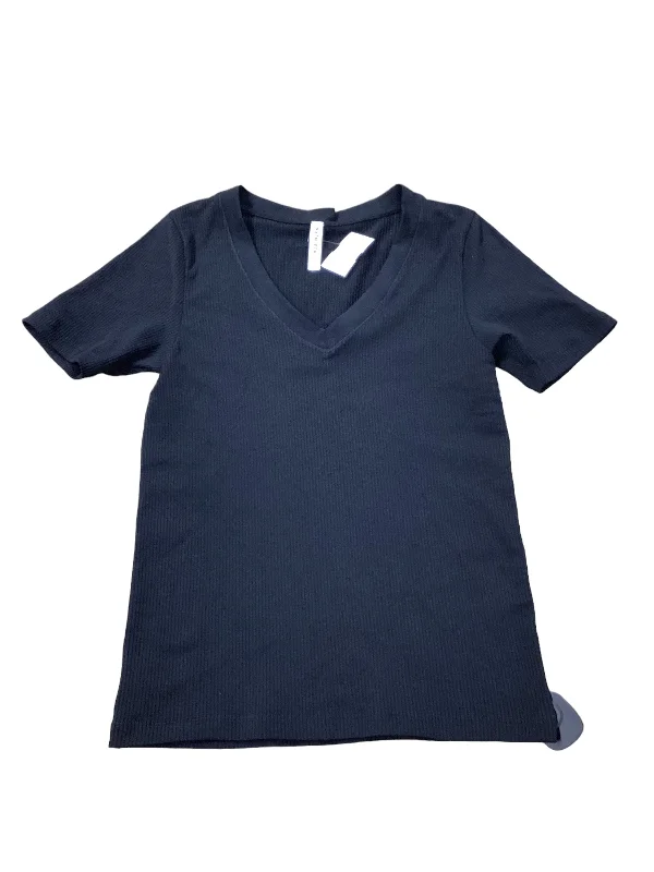 Personalized Design Black Athletic Top Short Sleeve Athleta, Size S