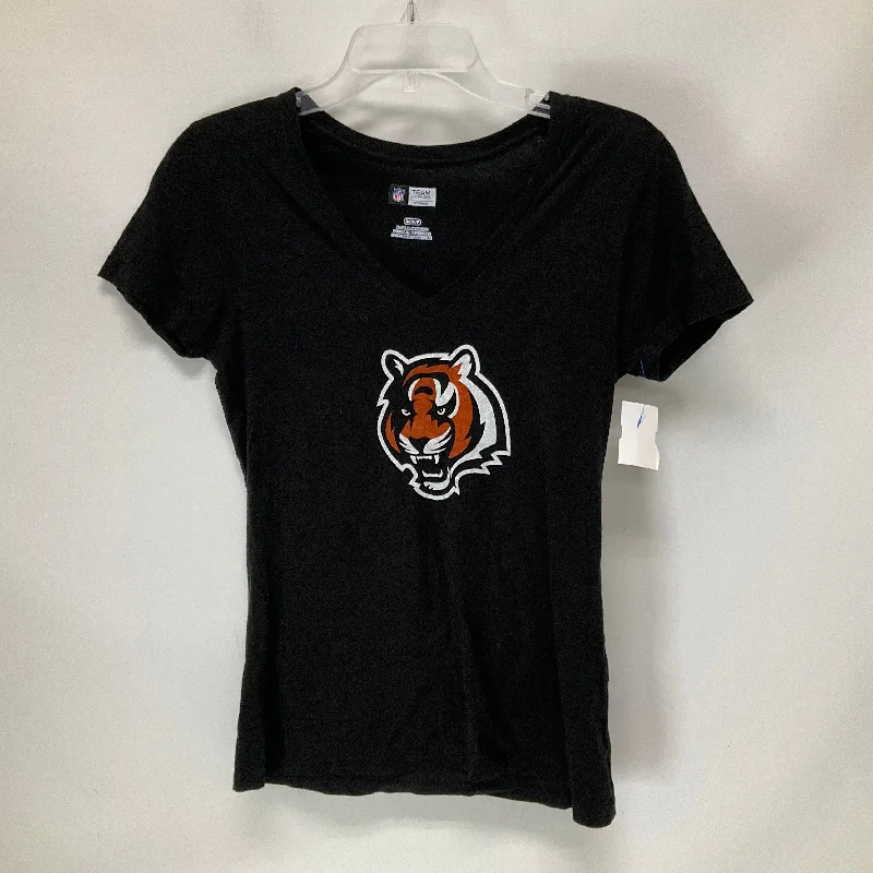 Personalized Wear Black Athletic Top Short Sleeve Nfl, Size S