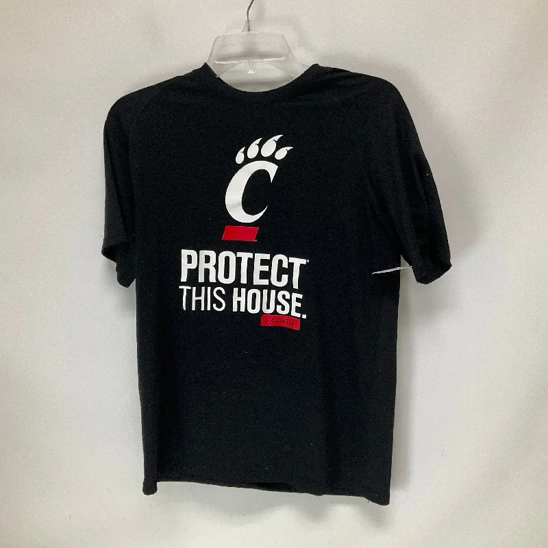 New Products Black Athletic Top Short Sleeve Under Armour, Size S