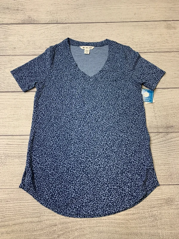 Blue Athletic Top Short Sleeve Athleta, Size Xxs