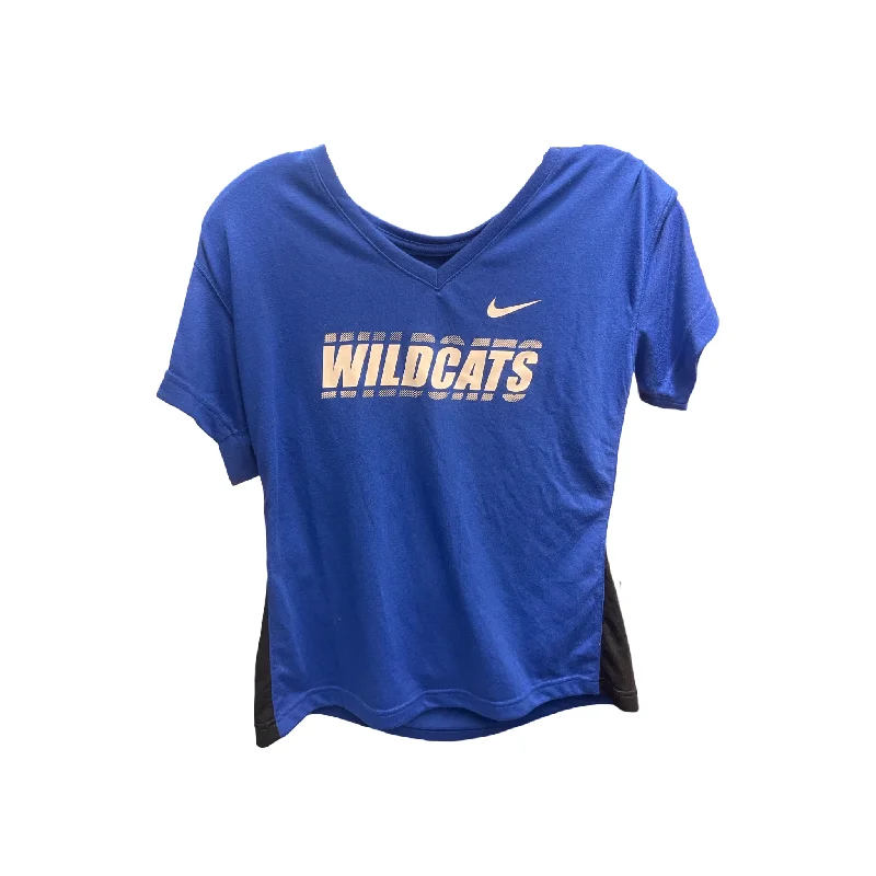 Relaxed Dresses University of Kentucky Blue Athletic Top Short Sleeve Nike Apparel, Size M