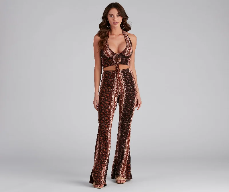 Casual And Comfortable Bohemian Flair Printed Pants