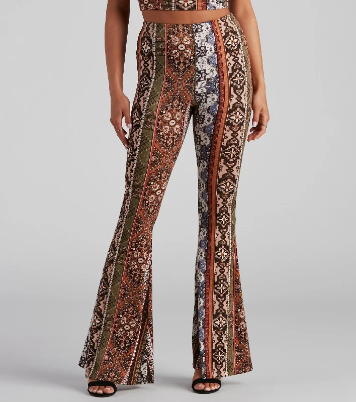 Sports And Leisure Boho Dreamer Printed Flare Pants