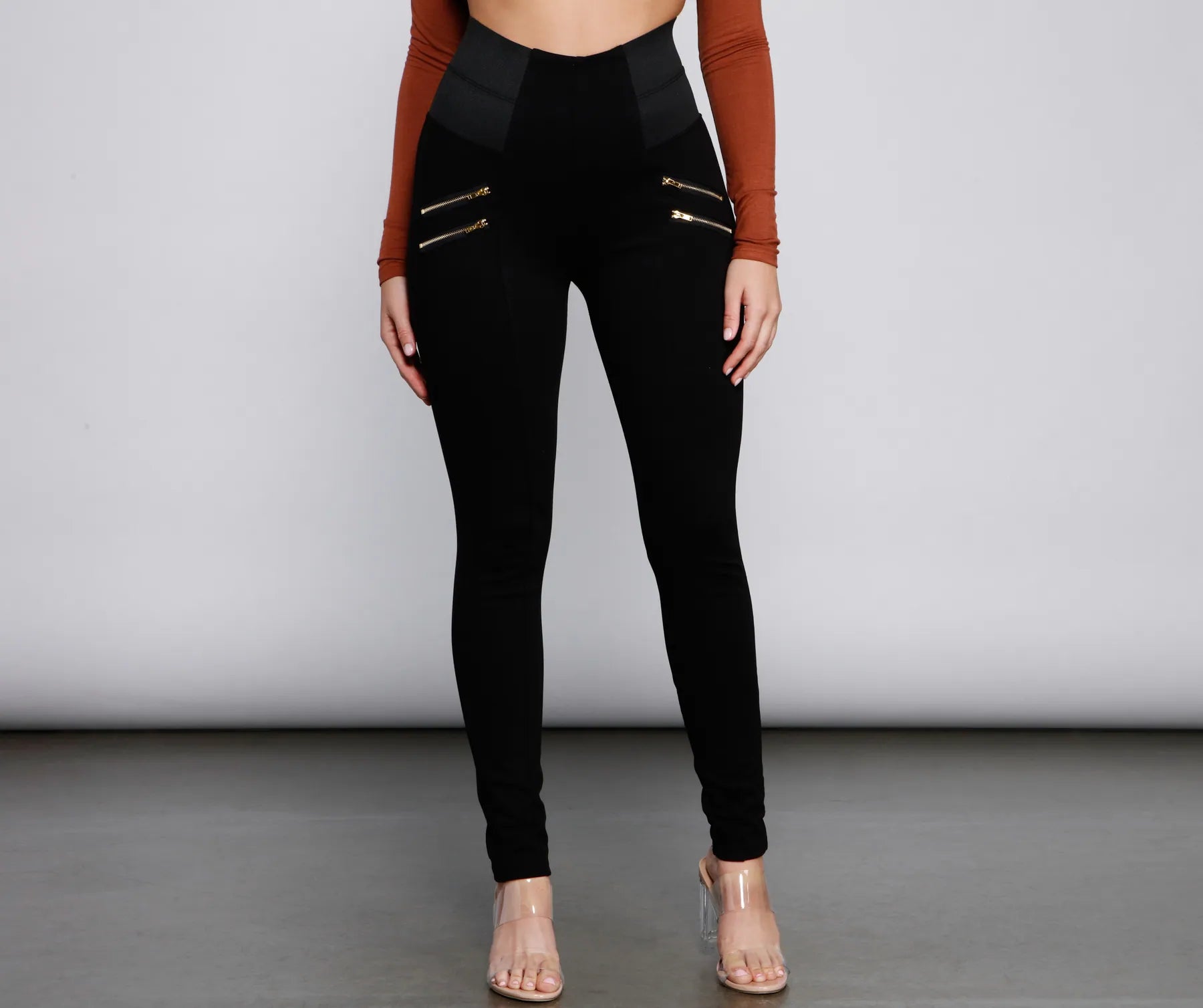 Light Fit Bringing The Edge High Waist Ponte Leggings