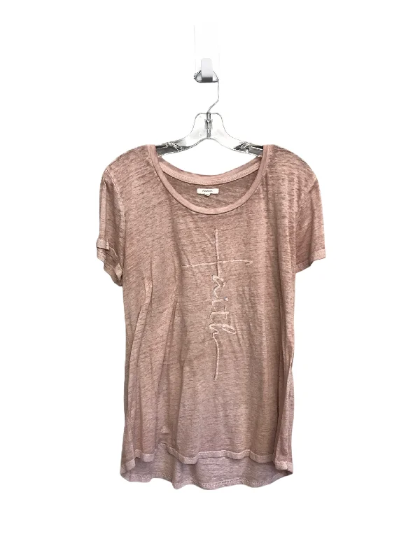 Simple Matching Camouflage Print Top Short Sleeve By Ana, Size: 1x