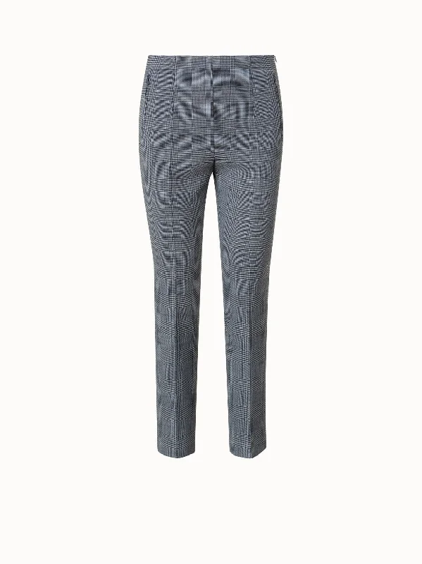Energy Plan Checked Wool Double-Face Slim Pants