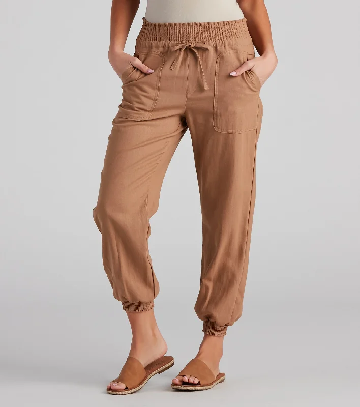 Light And Breathable Chill Out Smocked Joggers