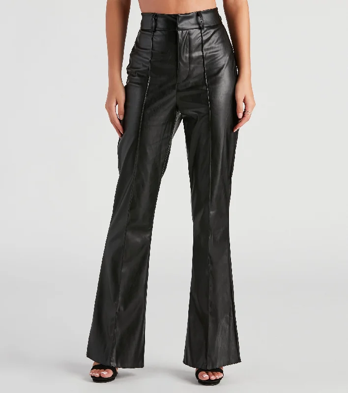 Classic Style City Slicker High-Rise Trouser Pants
