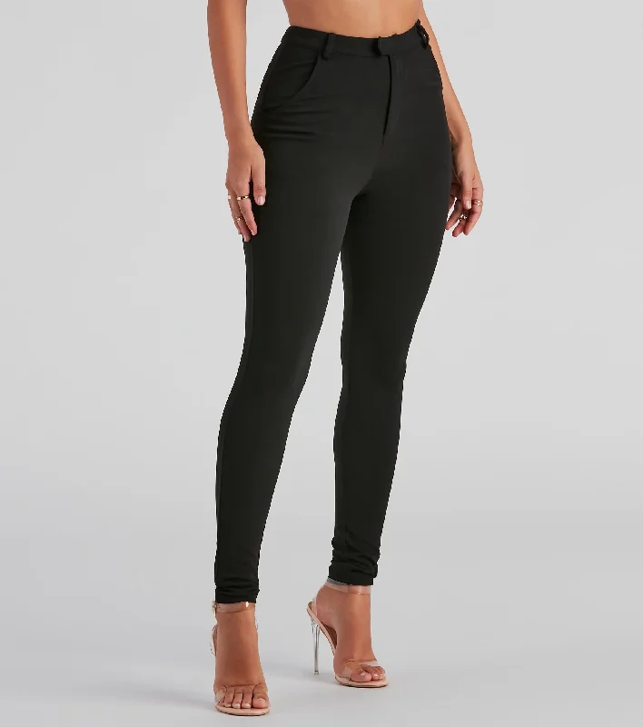 Casual Style Contemporary Skinny Trouser Pants