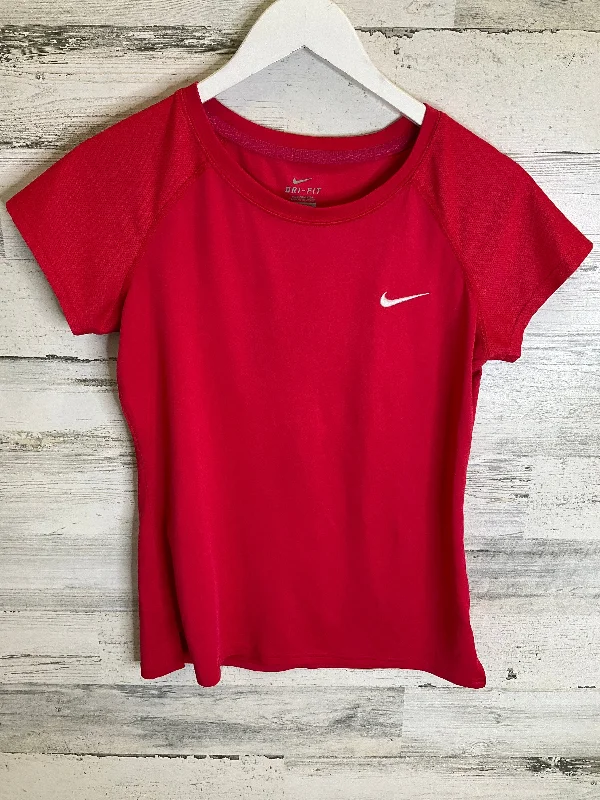 Soft Fashion Coral Athletic Top Short Sleeve Nike, Size M