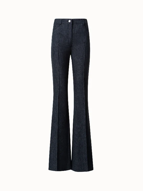 Fashion Classic Cotton Denim Stretch Bootcut Pant