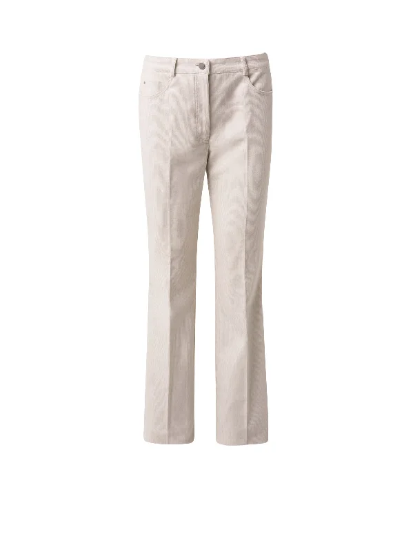 Relaxed Fit Wear Cotton Stretch Corduroy Bootcut Pants