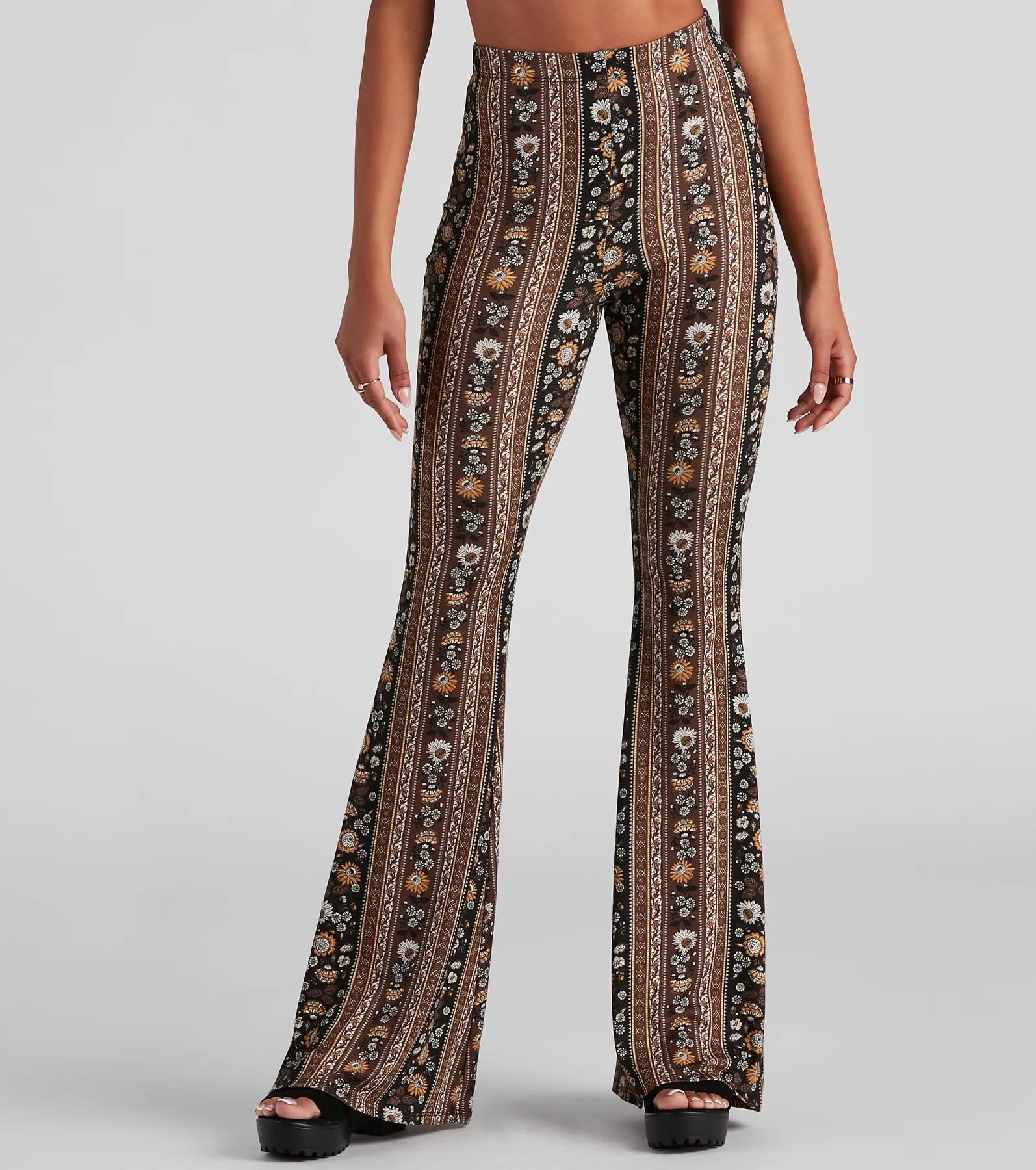 Comfortable Design Daisy Dream Flare Pants