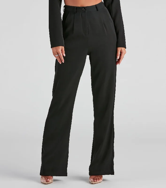 Urban Comfort Effortless And Elevated Wide-Leg Pants