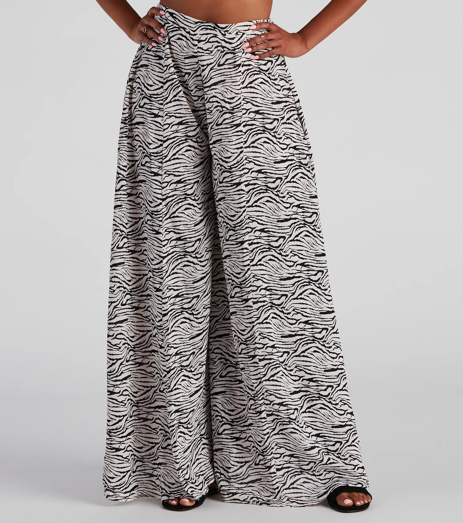 Elegant Style Eye Of The Tiger Palazzo Pants