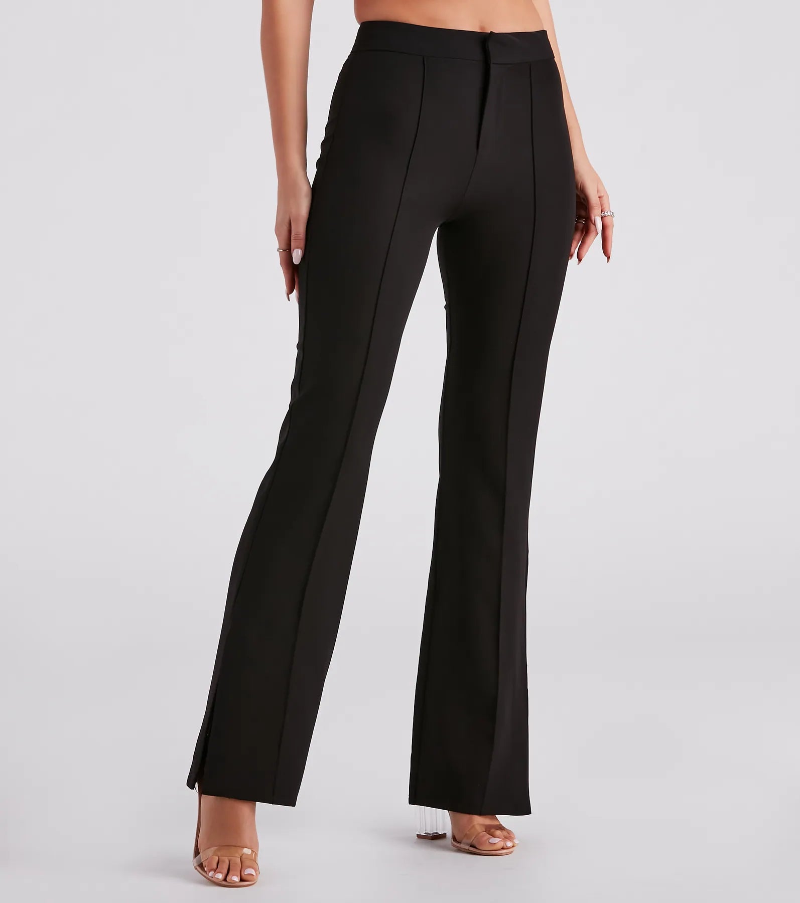 Elegant And Simple Fashion Mogul Slit Trouser Pants