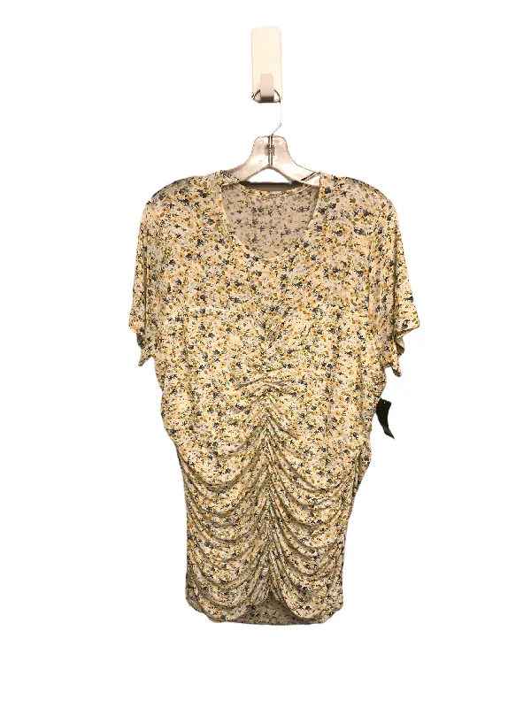 Cute Design Floral Print Top Short Sleeve By Torrid, Size: 2x