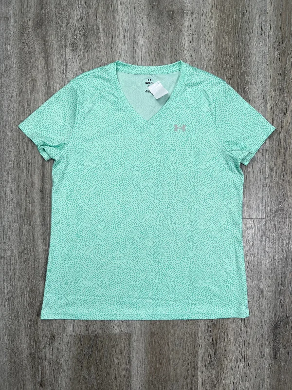 Dessert Matching Green Athletic Top Short Sleeve Under Armour, Size L