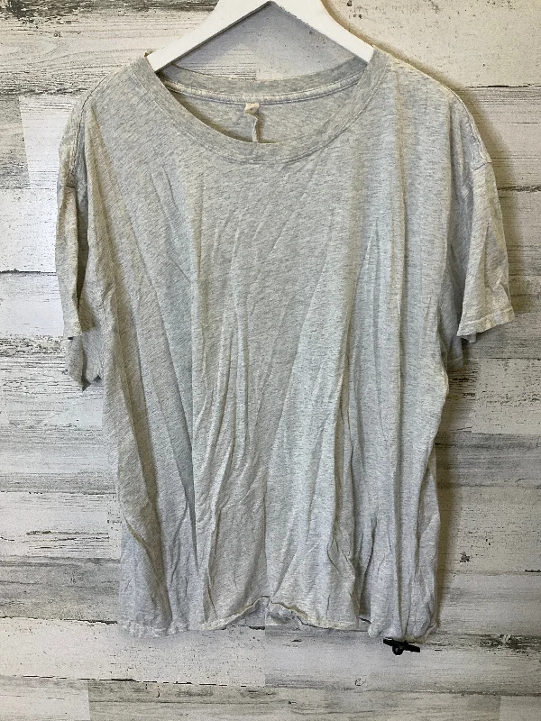 Grey Athletic Top Short Sleeve Lululemon, Size 18