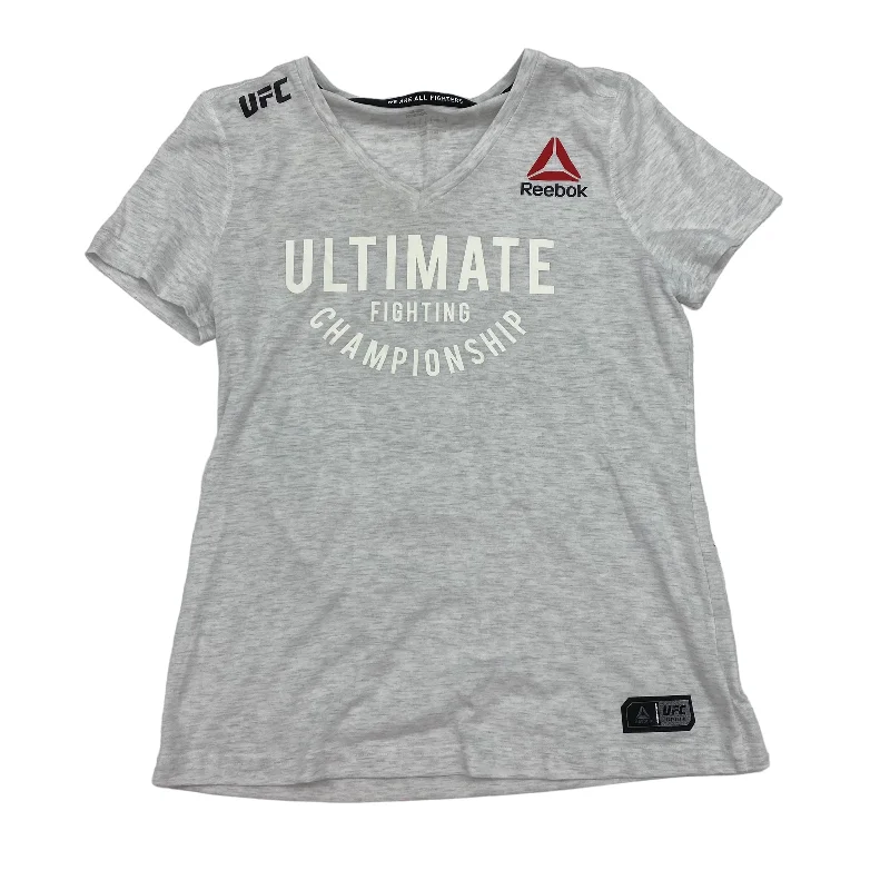 Cozy Fitting GREY ATHLETIC TOP SS by REEBOK Size:L