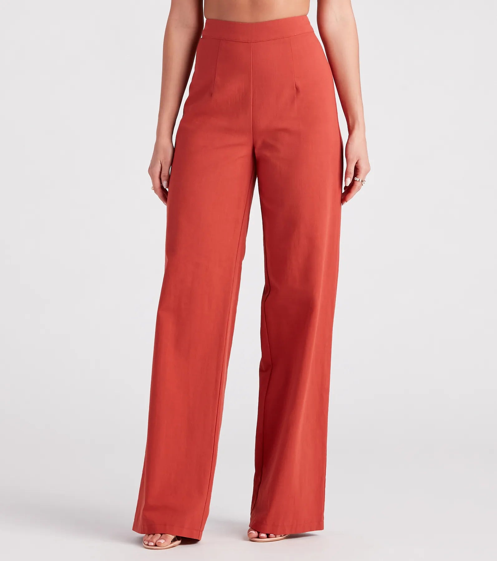 Relaxed Fashion Meet In The Hamptons Linen Wide Leg Pants