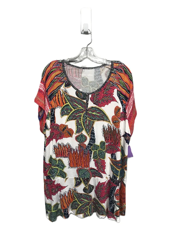 Comfortable Fitwear Multi-colored Top Short Sleeve By Soft Surroundings, Size: 1x
