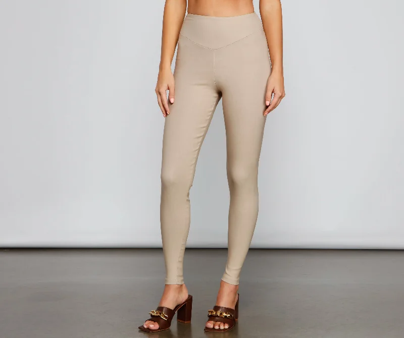 Cozy Vibes On Point High Waist Leggings