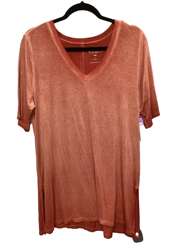 Soft Casuals Orange Top Short Sleeve Torrid, Size 1x