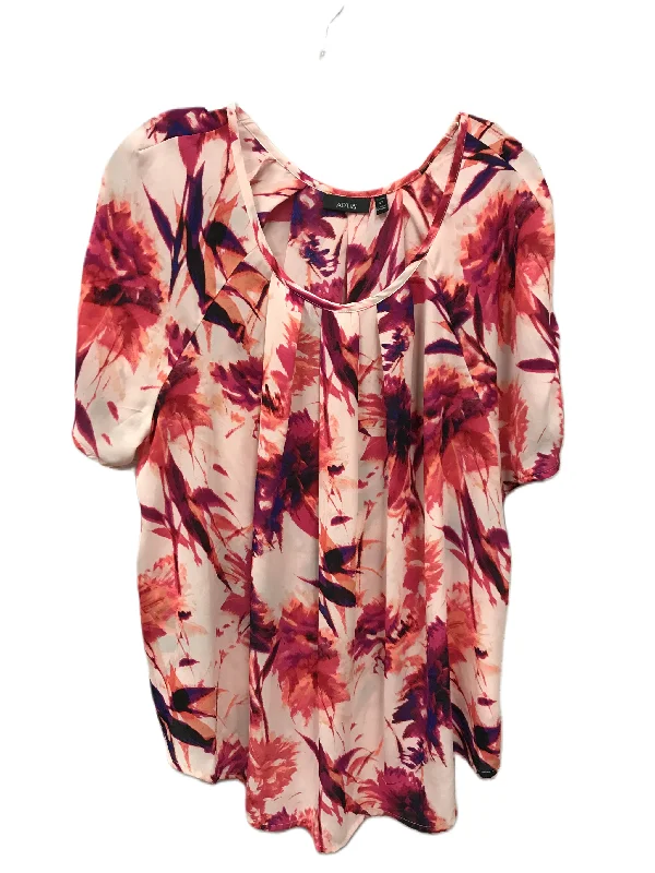 Fashion Comfort Pink Top Short Sleeve By Apt 9, Size: 2x