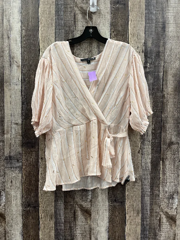 Goddess Style Pink Top Short Sleeve Harve Bernard, Size 1x
