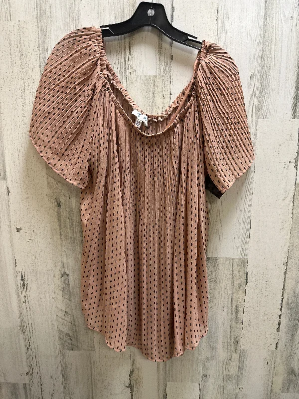 Sexy Fun Polkadot Pattern Top Short Sleeve She + Sky, Size 2x