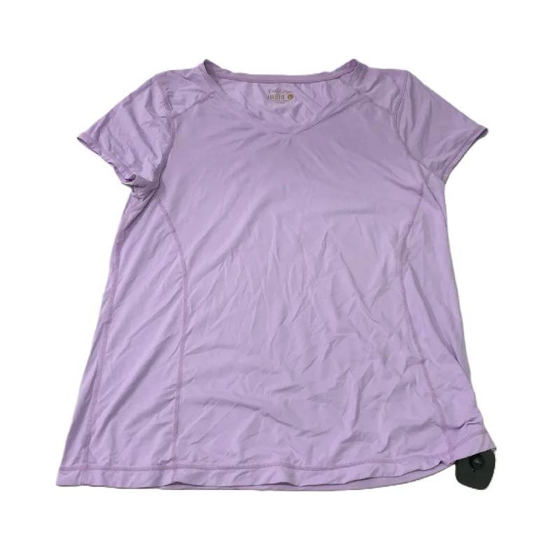 Casual Comfort Wear Purple  Athletic Top Short Sleeve By Lilly Pulitzer  Size: L