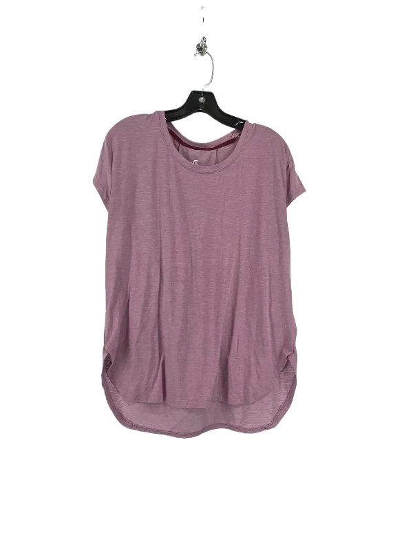 Dressing Tips Purple Athletic Top Short Sleeve Champion, Size M