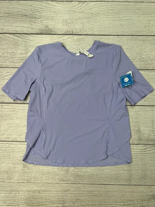 Fashion Must-have Purple Athletic Top Short Sleeve Lululemon, Size M