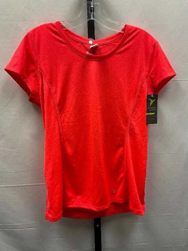 Personal Charm Red Athletic Top Short Sleeve Old Navy, Size M