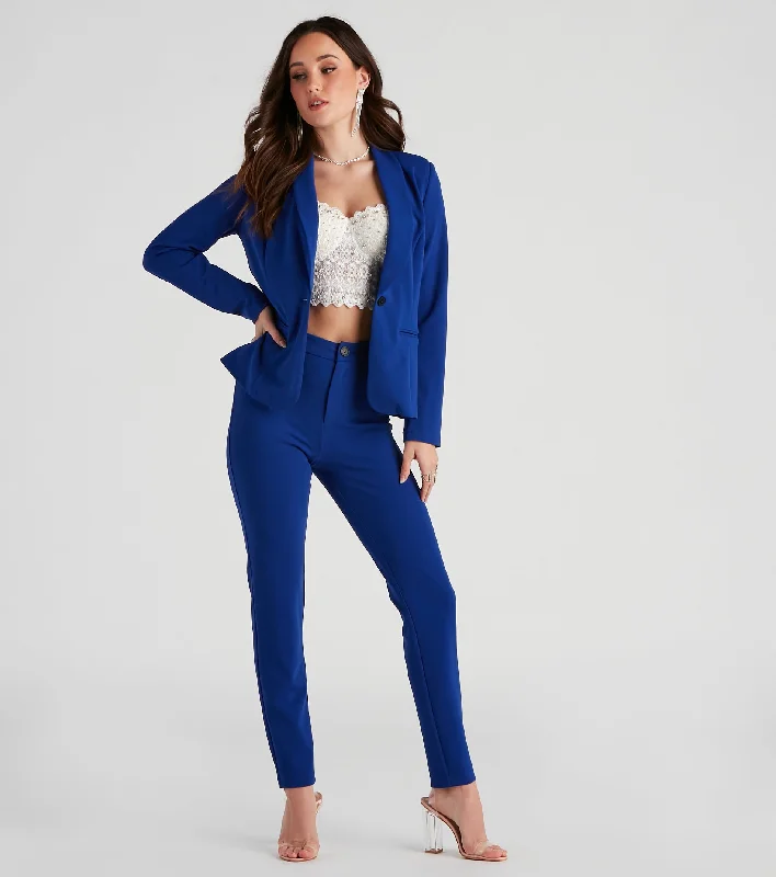 Cute Design Right Moves Crepe Trouser Pants