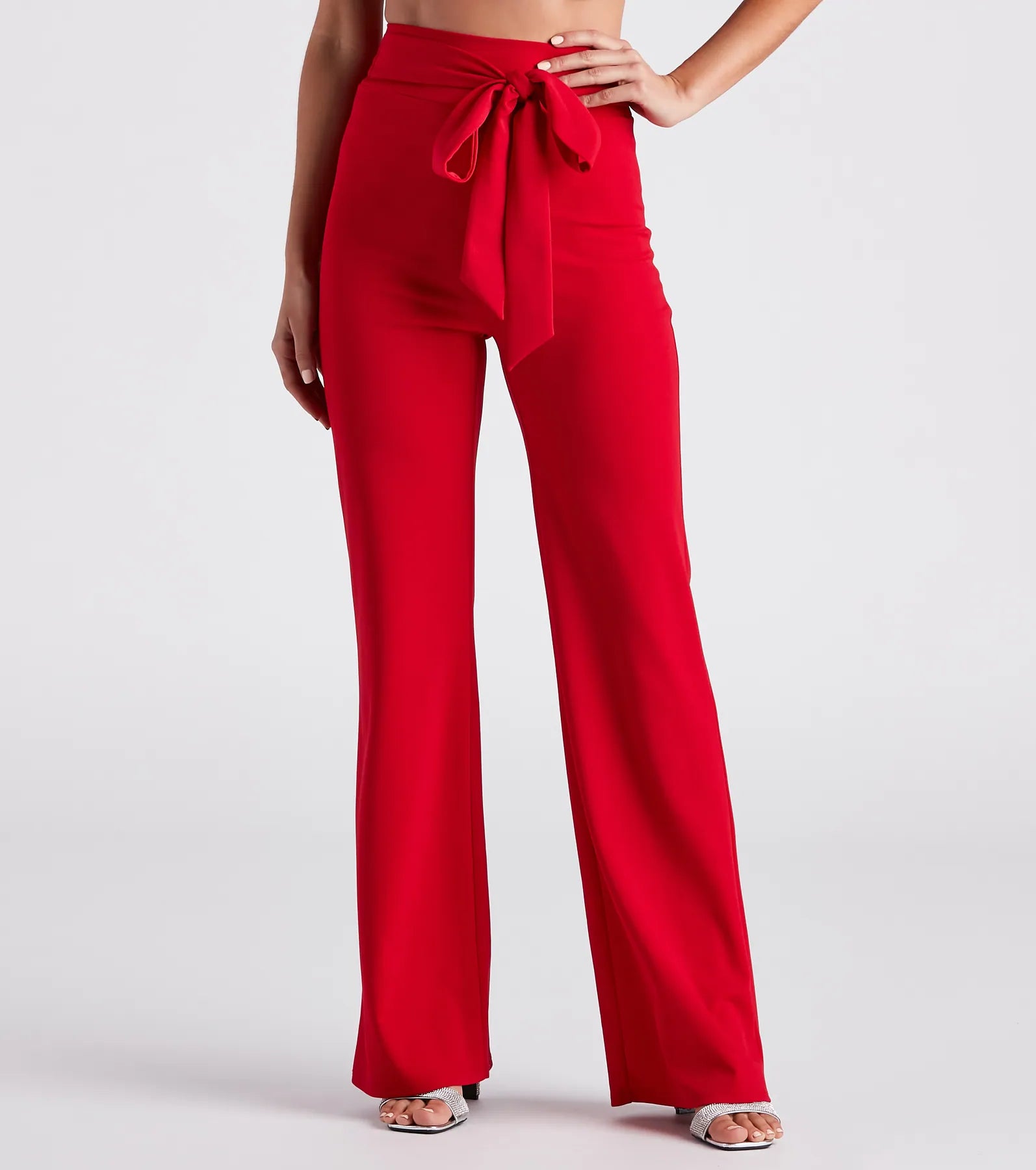 High-end Design Sealed With Style Tie-Front Pants
