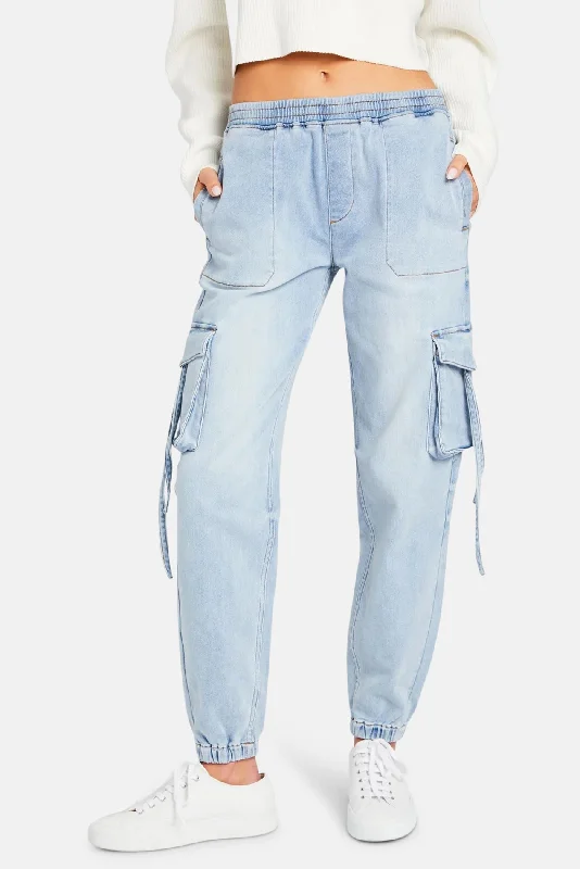 Light Dressing Amber Cargo Jogger Coastline Terry
