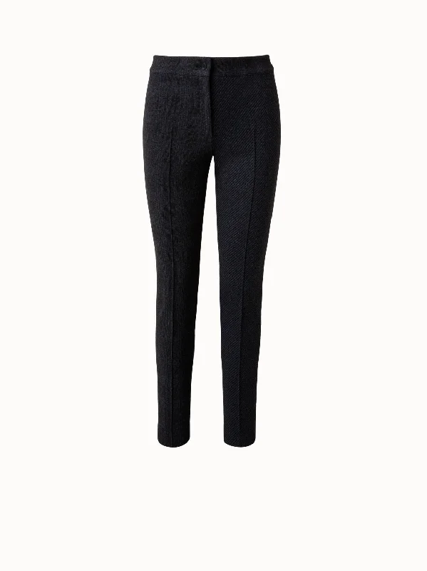 Relaxed Jackets Cropped Leggings with a Wide Waistband