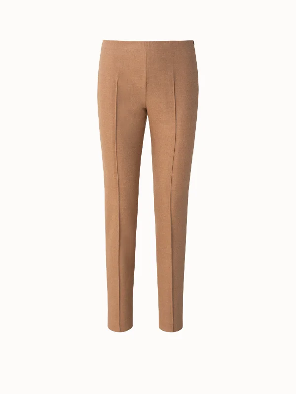 Breezy Style Slim Wool Stretch Flannel Pants