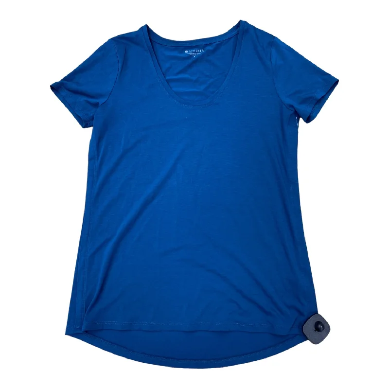Comfortable Dresses Teal Athletic Top Short Sleeve Athleta, Size S