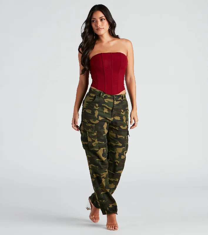 Casual Wear Ten-Hut Camouflage Cargo Pants