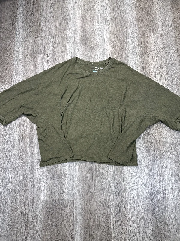 Top Short Sleeve Basic By Aerie In Green, Size: L