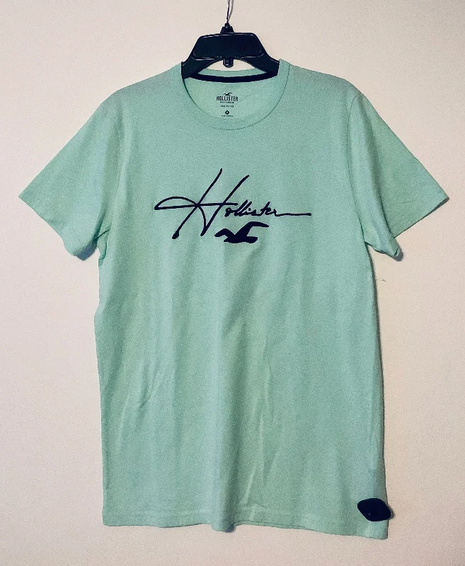 Soft Clothing Top Short Sleeve Basic By Hollister In Green, Size: M