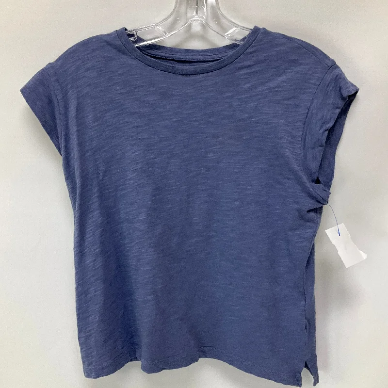 Top Short Sleeve Basic By Madewell In Blue, Size: S