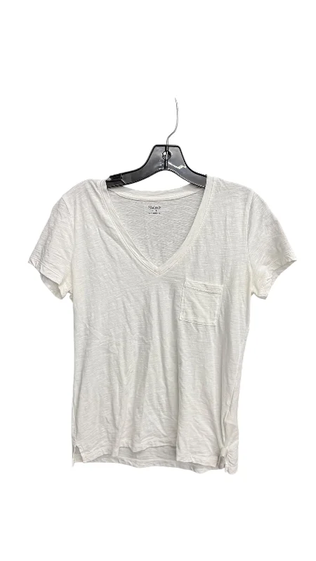 Personalized Design Top Short Sleeve Basic By Madewell In White, Size: S