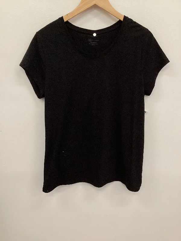 Design Trend Top Short Sleeve Basic By No Barriers In Black, Size: Xxxl