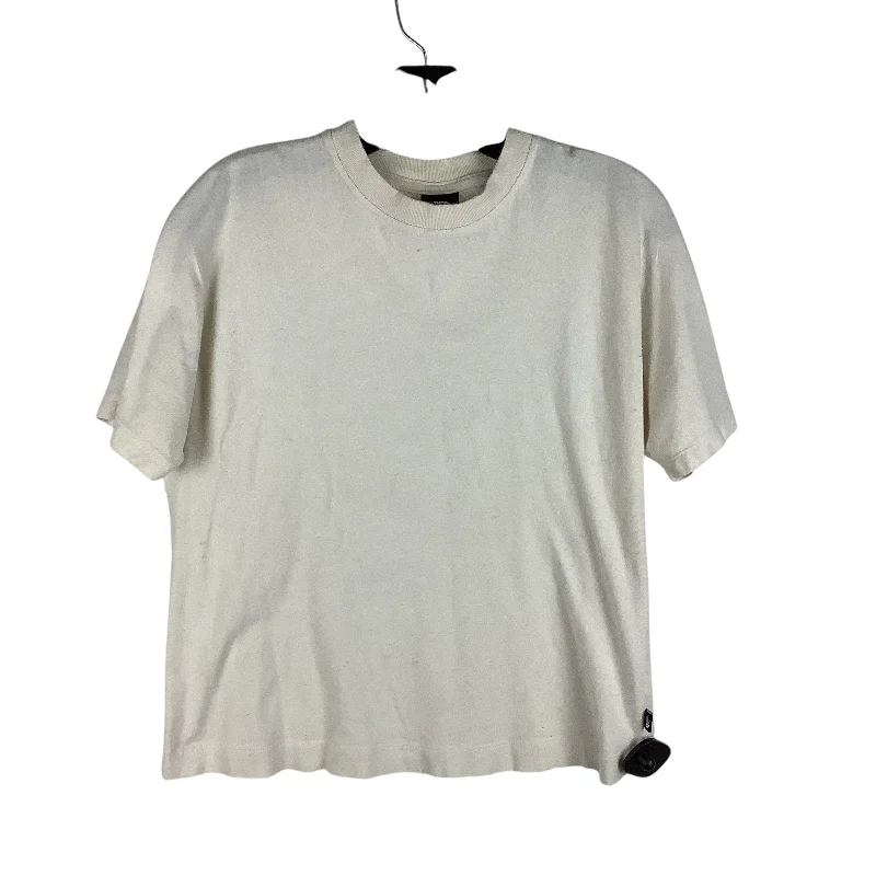 Fresh Comfort Top Short Sleeve Basic By The North Face In Cream, Size: Xs