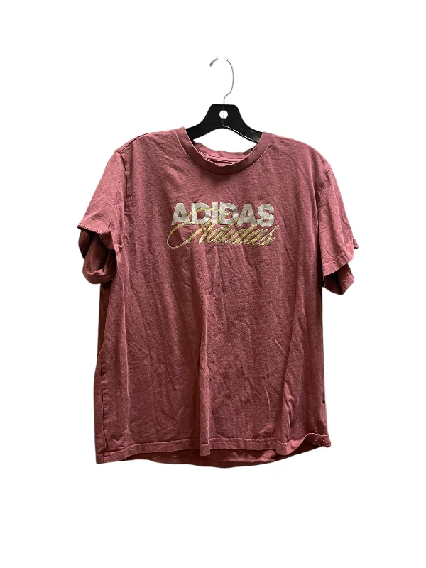 Ultra-lightweight Top Short Sleeve By Adidas In Pink, Size: Xl
